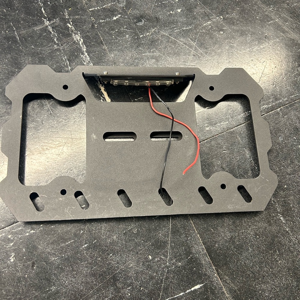 Black Metal License Plate Frame